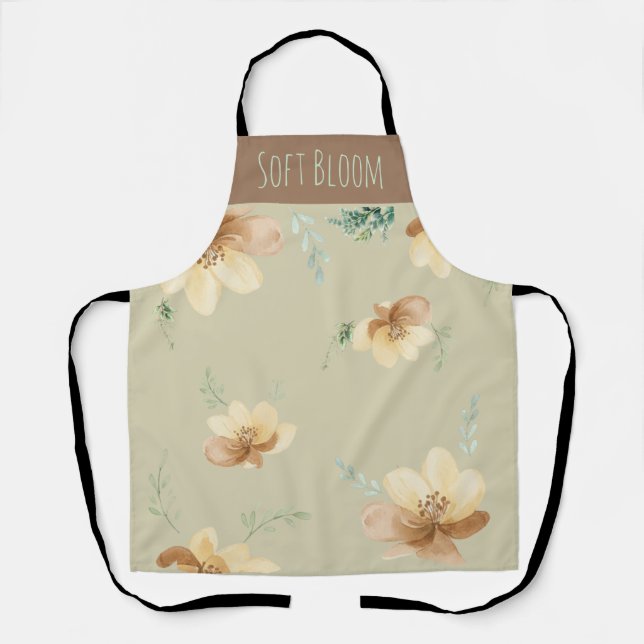 Küche "Soft Bloom" Blumengarten Schürze (Vorderseite)