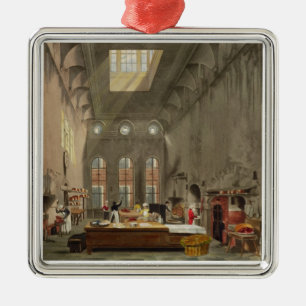 Küche, St James Palast, graviert von William J Silbernes Ornament