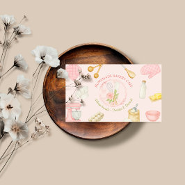Kuchen Bäckerei Catering Beliebt Blush Pink Bläsch Visitenkarte
