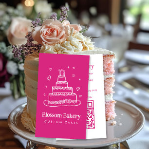 Kuchen Bäckerei Dessert Catering INDIVIDUELLER QR Visitenkarte