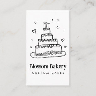 Kuchen Bäckerei Dessert Catering INDIVIDUELLER QR  Visitenkarte