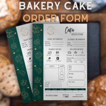 Kuchen Bestellung Form Bäckerei Kleines Unternehme