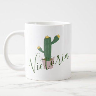 Kuchen-Cactus-Name Riesiger Kaffeebecher Jumbo-Tasse