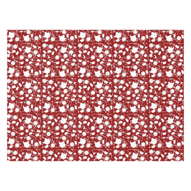 Küchen-Element-Muster Tischdecke (Vorderseite (Horizontal))