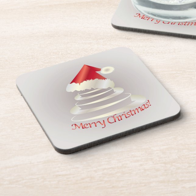 Kuchen für Santa Getränkeuntersetzer (Linke Seite)