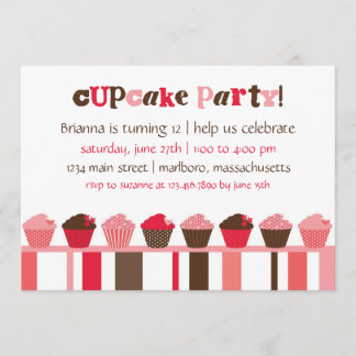 Kuchen-Geburtstags-Party Einladung