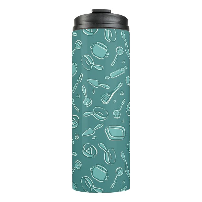 Küchen-Gerät-Muster Thermosbecher (Vorderseite)