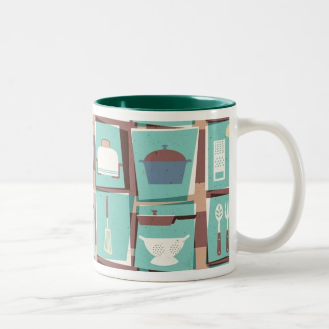 Küchen-Geräte - Jade-Tasse Zweifarbige Tasse (Rechts)