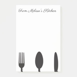 Küchen-Geräte Post-it Klebezettel