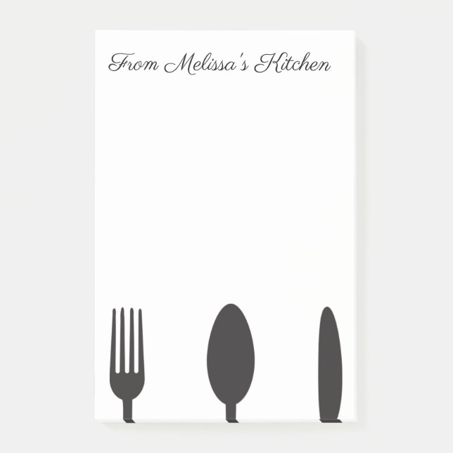 Küchen-Geräte Post-it Klebezettel (Vorderseite)