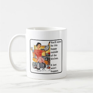 Küchen-glücklicher lustiger Tassen-Spaß Kaffeetasse