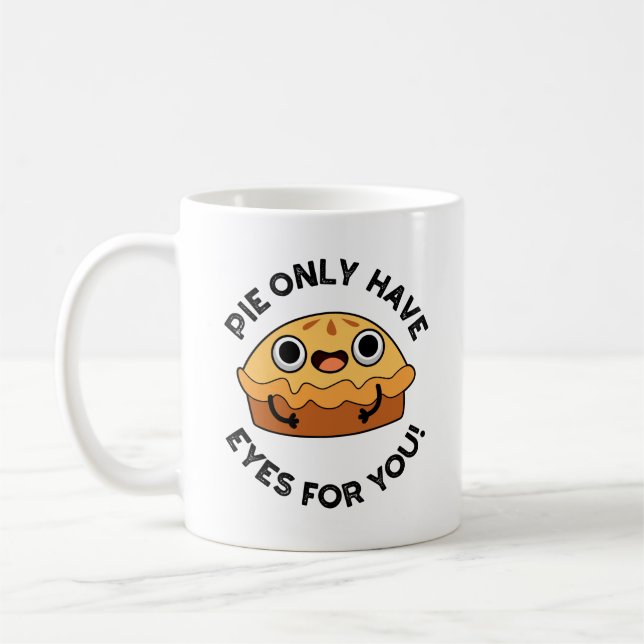 Kuchen haben nur Augen für Sie Funny Food Puff Kaffeetasse (Links)