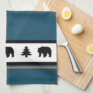 Küchen Handtuch Yellowstone Lodge 3 Bären und Bäum