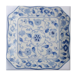 Küchen-Heizplatte in Blauem und in weißem Fliese