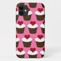 Kuchen-Herzmuster Kawaii Herzens niedliches girly