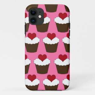 Kuchen-Herzmuster Kawaii Herzens niedliches girly Case-Mate iPhone Hülle