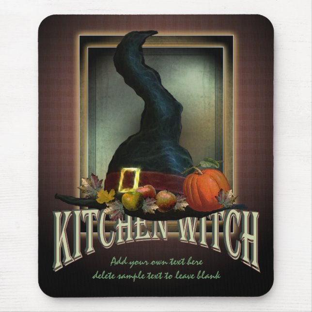 Küchen-Hexe Mousepad (Vorne)