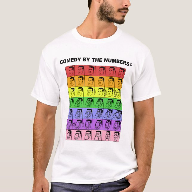 Kuchen im Gesicht - T - Shirt der Männer (Vorderseite)