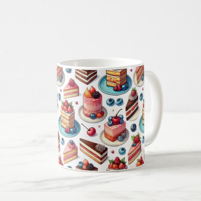 Kuchen in deinem Gesicht Kaffeetasse (VorderseiteRechts)