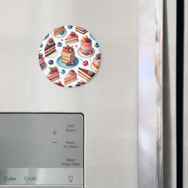 Kuchen in deinem Gesicht Magnet (In Situ (Kühlschrank))