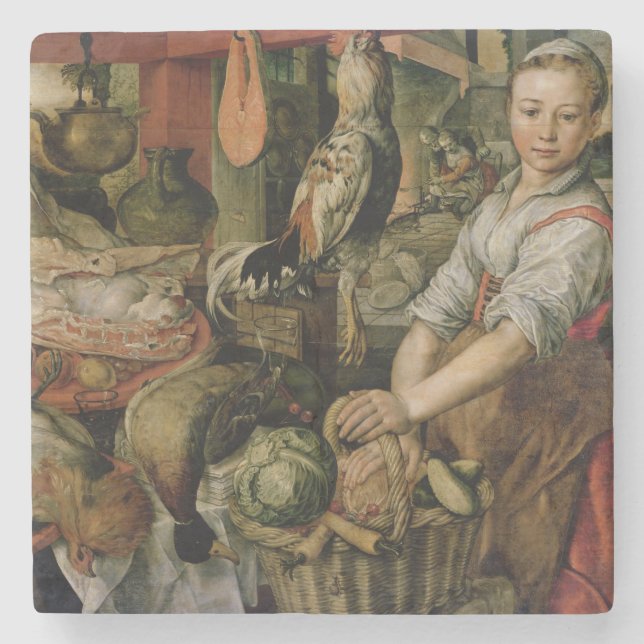 Küchen-Innenraum, 1566 Steinuntersetzer (Vorderseite)