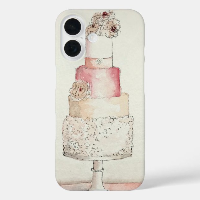 Kuchen iPhone 16 Hülle (Rückseite)