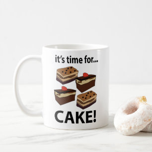 Kuchen ist Zeit für Kuchen Kaffeetasse