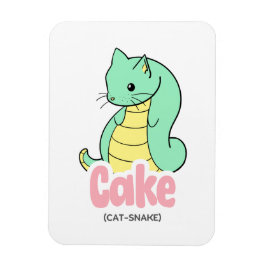 Kuchen (Katze + Schlange) Niedlicher flexibler Auf Magnet