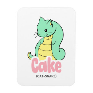 Kuchen (Katze + Schlange) Niedlicher flexibler Auf Magnet