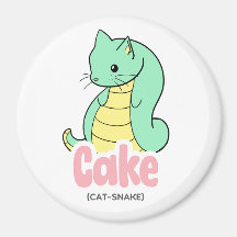Kuchen (Katze + Schlange) Niedlicher Kreis und Qua