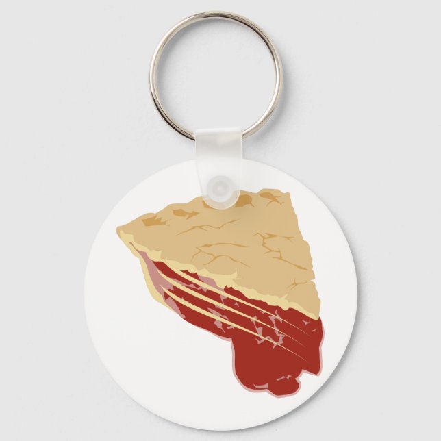 Kuchen - Kirsche/Fruchtscheibe Schlüsselanhänger (Vorderseite)