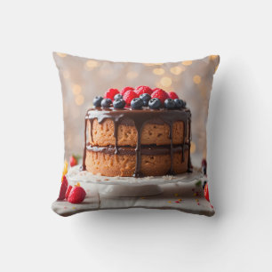 Kuchen mit Beeren obendrauf Kissen