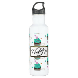 Kuchen mit Whisk Baker Monogramm Edelstahlflasche