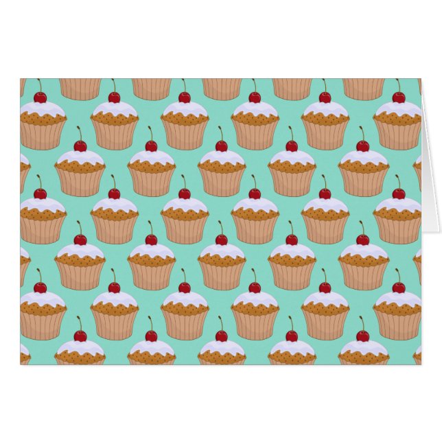 Kuchen-Muster in aquamarinem (Vorderseite (Horizontal))