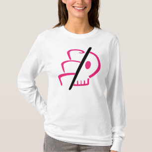 Kuchen oder Todesikone - langes die Hülsen-T-Shir T-Shirt