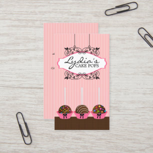 Kuchen-Pop-Bäckerei Visitenkarte