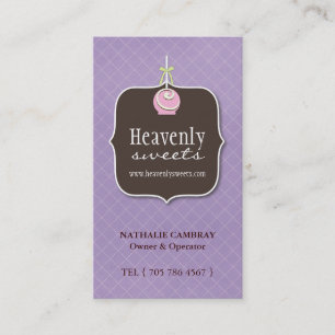 Kuchen-Pop-Geschäfts-Karte Visitenkarte