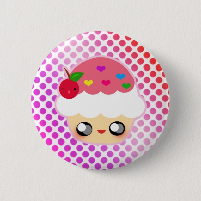 Kuchen-Regenbogen Button (Vorderseite)