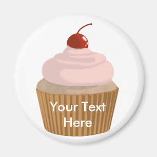 Kuchen-Rosa und Brown Magnet