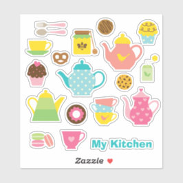 Küchen-Sticker-Set Aufkleber