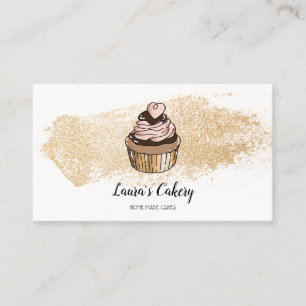 Kuchen & Süßigkeiten Cupcake Zuhause Bäckerei Trop Visitenkarte