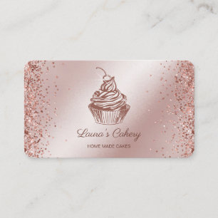 Kuchen & Süßigkeiten Cupcake Zuhause Bäckerei Trop Visitenkarte