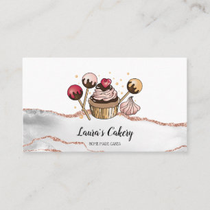 Kuchen & Süßigkeiten Cupcake Zuhause Bäckerei Trop Visitenkarte