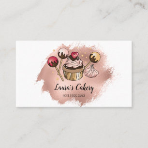 Kuchen & Süßigkeiten Cupcake Zuhause Bäckerei Trop Visitenkarte