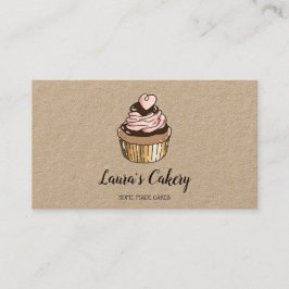 Kuchen & Süßigkeiten Cupcake Zuhause Bäckerei Trop Visitenkarte