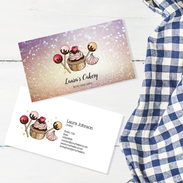 Kuchen & Süßigkeiten Cupcake Zuhause Bäckerei Trop Visitenkarte (Von Creator hochgeladen)