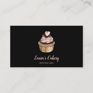 Kuchen & Süßigkeiten Cupcake Zuhause Bäckerei Trop Visitenkarte