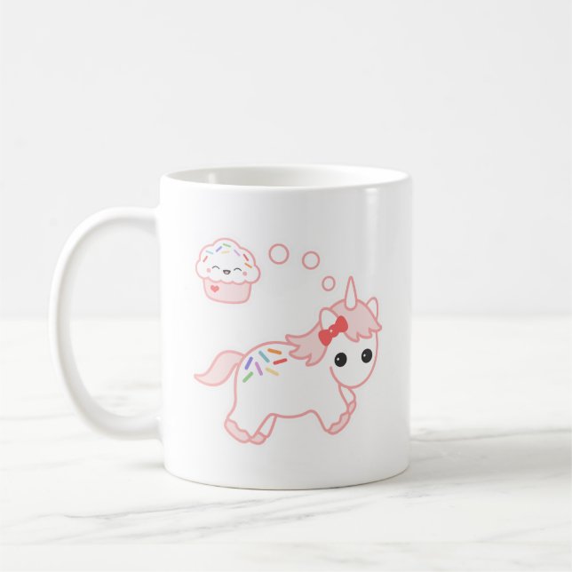 Kuchen-TraumEinhorn Kaffeetasse (Links)