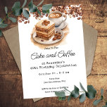Kuchen und Kaffee 40. Erwachsene Geburtstag Einladung<br><div class="desc">Kuchen und Kaffee Geeignete 40. Erwachsene Geburtstag . Einfach zu personalisieren. Alle Texte sind individuell einstellbar und lassen sich für Ihr eigenes Party leicht ändern. Jedes Alter,  ändern Sie einfach den Text.</div>