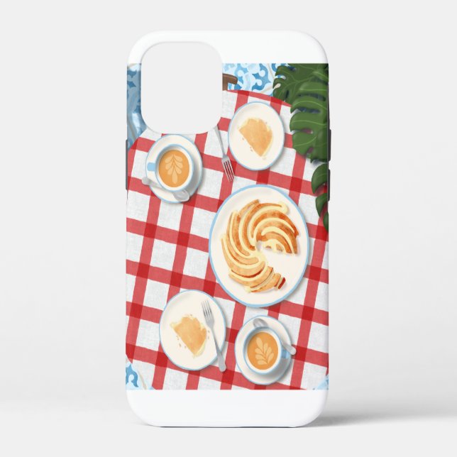 Kuchen und Kaffee für zwei Personen Case-Mate iPhone Hülle (Rückseite)